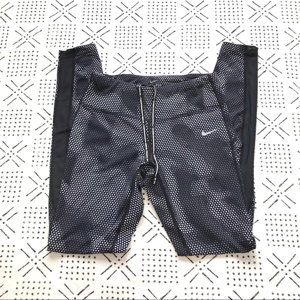 NIKE ROAD CAMO MESH RUNNING LEGGINGS